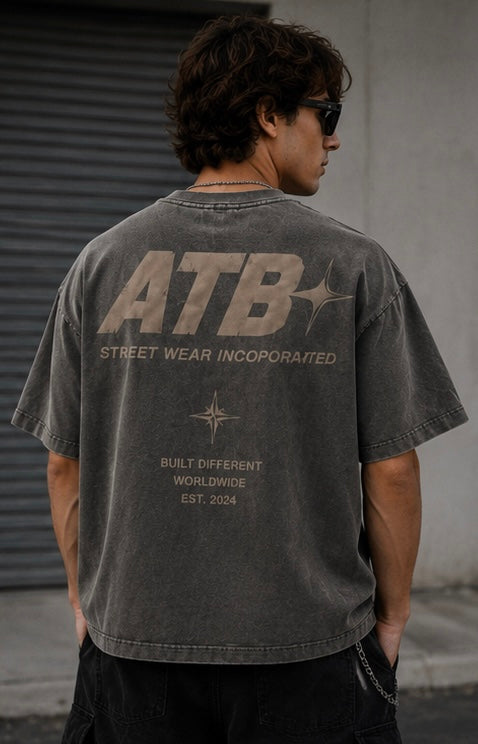 Charcoal Vintage Oversized Tee