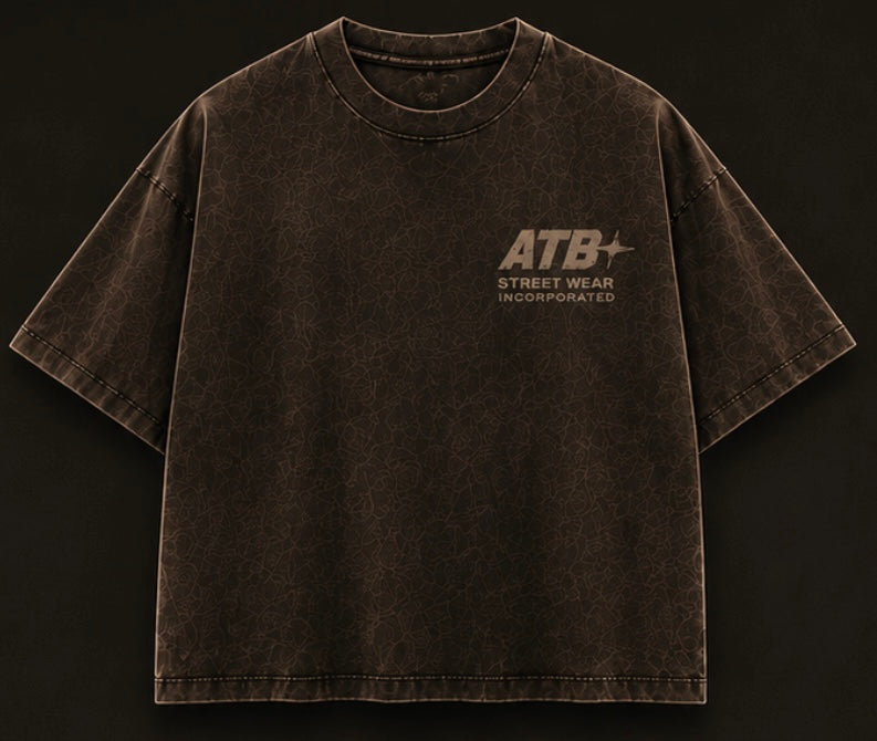Brown Vintage Oversized Tee