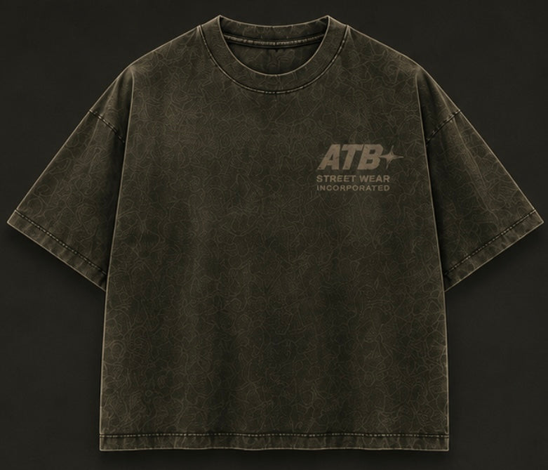 Olive Vintage Oversized Tee