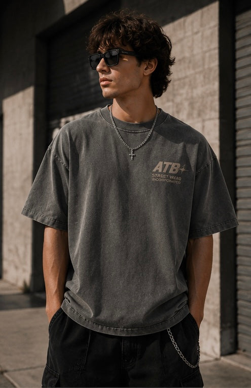 Charcoal Vintage Oversized Tee