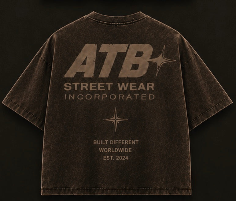 Brown Vintage Oversized Tee