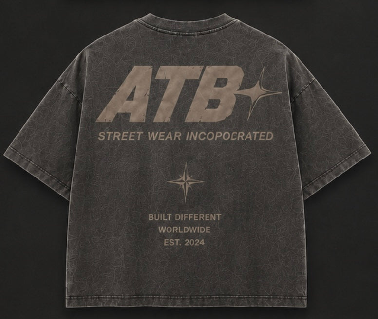 Charcoal Vintage Oversized Tee