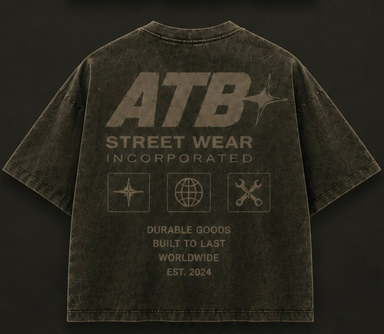 Olive Vintage Oversized Tee